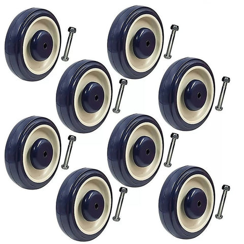 Darrahopens Home & Garden > DIY > Building Materials 8 x 5" Diameter Wheels Nuts and Bolts included