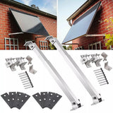 Darrahopens Home & Garden > DIY > Building Materials Adjustable Solar Panel Tilt Mount Brackets Kit Ground Roof Boat Mounting System