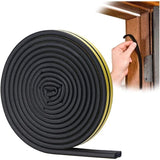 Darrahopens Home & Garden > DIY > Building Materials Black D-profile Weather Strip Seal 6M for Door Window Soundproof Weatherproof Strong Adhesion