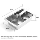Darrahopens Home & Garden > DIY > Building Materials Professional Ice Cube Trays Stainless Steel - 6-Large Slot Heavy Duty Metal Icecube Mold, Non-Toxic Freezer Tray with Lever Release, Bar & Kitchen Use