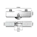 Darrahopens Home & Garden > DIY > Building Materials Rolltrak Stainless Steel Window Carriage & Roller R5280 (1 Pack of 2)