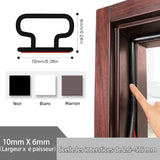 Darrahopens Home & Garden > DIY > Building Materials Self-Adhesive Rubber Door Window Seal D-Profile 6M Black for Cooling and Sound Insulation Weather Strip
