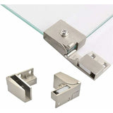 Darrahopens Home & Garden > DIY > Door Hardware 1 Pair Frameless Glass Door Hinges, Side Recessed Glass Cabinets, Shower Door Hinges, Furniture Glass Cabinet And Door