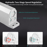 Darrahopens Home & Garden > DIY > Door Hardware 1 Piece Hydraulic Automatic Door Closer with Rotating Arm, for 45 to 85 kg Doors