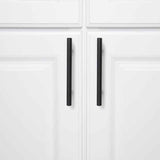10 Pack Black Stainless Steel T Bar Cabinet Handle, 160 mm