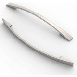 10 Pack Furniture Handles, Brushed Nickel Cupboard and Drawer Handles, 160 mm Hole Spacing