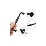 Darrahopens Home & Garden > DIY > Door Hardware 10 pcs Black Furniture Handles - Black Kitchen Furniture Handles Door Handles Drawer Bedroom Center Distance 128mm, Handles for Wardrobes