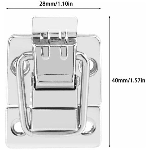 Darrahopens Home & Garden > DIY > Door Hardware 10 pcs Drawer Hardware Clasp Lock For Metal Jewelry Box Suitcase Lock Chests Latch