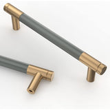 Darrahopens Home & Garden > DIY > Door Hardware 10 Pieces Kitchen Cabinet Handles Gray Gold 128Mm Gold Alloy Furniture Handles With Screws, For Desks, Drawers,