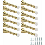 Darrahopens Home & Garden > DIY > Door Hardware 12 Pack Spring Door Stops - Polished Brass