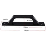 Darrahopens Home & Garden > DIY > Door Hardware 19.6Cm Wooden Handle Barn Door Pull Sliding Door Handle Carbon Steel (D Black)