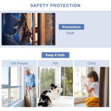 Darrahopens Home & Garden > DIY > Door Hardware 2 pcs With Key Aluminum Alloy Door Frame Security Lock Adjustable Sliding Double Window Locks Steel Safety Locks Child
