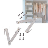 Darrahopens Home & Garden > DIY > Door Hardware 2 Set Folding Support Hinges Lid Lift Up Stay Hinge for Wooden Boxes Cabinet Cupboard Furniture Hardware In Australia - Darrahopens