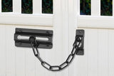Darrahopens Home & Garden > DIY > Door Hardware 2Pcs Door Security Chain Lock Door Chain Lock with 12 Screws for Wood Door-Black
