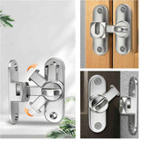 Darrahopens Home & Garden > DIY > Door Hardware 2Pcs No-Drill Door Latch Buckle with Screws