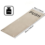 Darrahopens Home & Garden > DIY > Door Hardware 304 Stainless Steel  Commercial Door Pull Push Handle Plate Set for Bathrooms, Stairwell Fire Doors etc