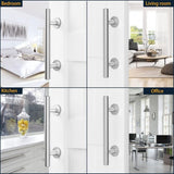 Darrahopens Home & Garden > DIY > Door Hardware 30Cm Sliding Door Handle Set, Stainless Steel Sliding Door Handle, Large Rustic Size, Suitable For Gates, Garages,