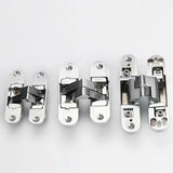 Darrahopens Home & Garden > DIY > Door Hardware 3D Invisible Hinge. Satin Stainless Steel. 2 Pieces, 2395Mm (Left + Right)