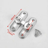Darrahopens Home & Garden > DIY > Door Hardware 3Pcs No-Drill Door Latch Buckle with Screws