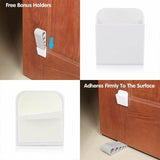 Darrahopens Home & Garden > DIY > Door Hardware 3Pcs Rubber Grip Wedge Door Stoppers Floor Carpet Heavy Duty Door Stop Security