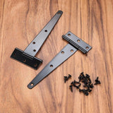 Darrahopens Home & Garden > DIY > Door Hardware 4 Pack Hinges, Black Barn Door Hinges, Door Hinges, Stainless Steel Flat Hinge For Gates, Closet - 6 Inch