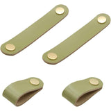 Darrahopens Home & Garden > DIY > Door Hardware 4 pcs Leather Handle Furniture Knobs Leather Handles Window Leather Door Knobs Wardrobe Door Knobs For Cabinets