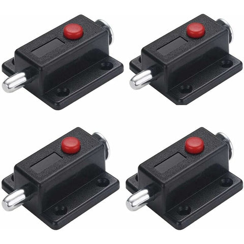 Darrahopens Home & Garden > DIY > Door Hardware 4 pcs Spring Window Cabinet Knob Automatic Door Latch Lock Furniture Cabinet Drawer Door Lock With Spring Knob