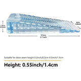 Darrahopens Home & Garden > DIY > Door Hardware 4 pcs Transparent Door Wedge Soft Rubber Non-Slip Block Adjustable Height Door Stopper For Tile, Floor, Concrete,