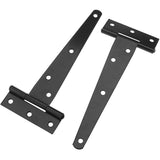 Darrahopens Home & Garden > DIY > Door Hardware 6 Pack T-Shaped Hinges For Garden Shed - 10Cm - Heavy Duty - Forged Steel - Rustproof - Black
