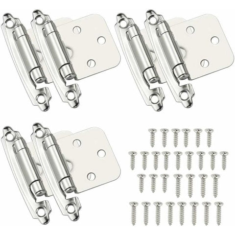 Darrahopens Home & Garden > DIY > Door Hardware 6 pcs Door Hinge Self Closing Hinge Cold ROlled Steel Material Spring Hinge With DAmper For Door Closet Shoe Cabinet
