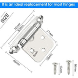 Darrahopens Home & Garden > DIY > Door Hardware 6 pcs Door Hinge Self Closing Hinge Cold ROlled Steel Material Spring Hinge With DAmper For Door Closet Shoe Cabinet