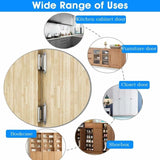 Darrahopens Home & Garden > DIY > Door Hardware 6 pcs Door Hinge Self Closing Hinge Cold ROlled Steel Material Spring Hinge With DAmper For Door Closet Shoe Cabinet
