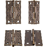 Darrahopens Home & Garden > DIY > Door Hardware 6 pcs Mini Metal Hinges Vintage Style 36 X 23Mm