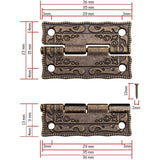 Darrahopens Home & Garden > DIY > Door Hardware 6 pcs Mini Metal Hinges Vintage Style 36 X 23Mm