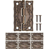 Darrahopens Home & Garden > DIY > Door Hardware 6 pcs Mini Metal Hinges Vintage Style 36 X 23Mm