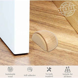 Darrahopens Home & Garden > DIY > Door Hardware 6 pcs Set Door Stops - Adhesive Wooden Door Stop For Floors And Parquet - Adhesive Door Stop - Door Stop (Natural Beech)