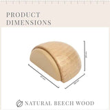 Darrahopens Home & Garden > DIY > Door Hardware 6 pcs Set Door Stops - Adhesive Wooden Door Stop For Floors And Parquet - Adhesive Door Stop - Door Stop (Natural Beech)