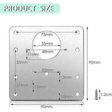Darrahopens Home & Garden > DIY > Door Hardware 8 pcs Stainless Steel Cabinet Hinge Repair Plate With 48 Screws