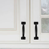Darrahopens Home & Garden > DIY > Door Hardware Black Furniture Handle, 10 Pieces Kitchen Cabinet Handles, Arc Drawer Handles, Effortless Push And Pull, With 40