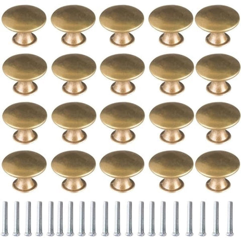 Darrahopens Home & Garden > DIY > Door Hardware Cabinet Door Handles - Brass Door Handles - Antique Brass Handles - Cabinet Handles - 20 Items