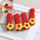 Darrahopens Home & Garden > DIY > Door Hardware Door Handle Gloves - 4-Piece Set - Knitted Door Handle Gloves - Soft Door Handle Gloves - Warm Door Handle Gloves for Winter