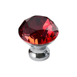 Darrahopens Home & Garden > DIY > Door Hardware Door Knobs Handles Clear Crystal Diamond Glass Kitchen Cupboard Cabinet Pulls 40MM - Red-10PCS
