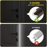 Darrahopens Home & Garden > DIY > Door Hardware Door seal with draught excluder - Wooden door seal with V-groove - Leather strip - Environmentally friendly door seal (black - 6 m)