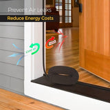 Darrahopens Home & Garden > DIY > Door Hardware Door seal with draught excluder - Wooden door seal with V-groove - Leather strip - Environmentally friendly door seal (black - 6 m)