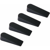 Darrahopens Home & Garden > DIY > Door Hardware Door Wedge, 4 Pack Rubber Door Stopper Upgrade Door Stop, 100% Silicone, Non-Toxic, No Odor, Black