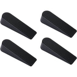 Darrahopens Home & Garden > DIY > Door Hardware Door Wedge, 4 Pack Rubber Door Stopper Upgrade Door Stop, 100% Silicone, Non-Toxic, No Odor, Black