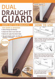 Darrahopens Home & Garden > DIY > Door Hardware Double-Sided Draft Stopper for Doors, Snake Door Draft Guard and Weather Seal