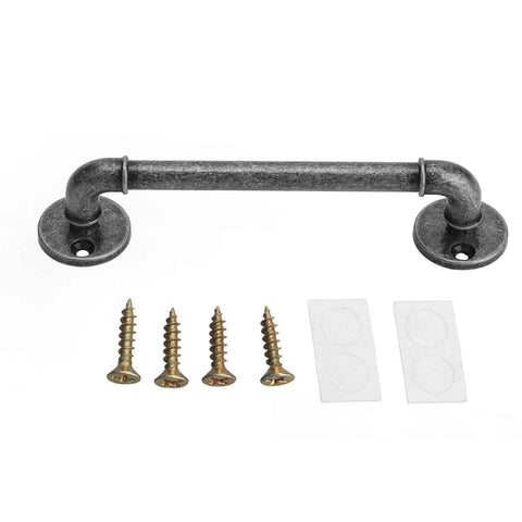 Gate Pull Handle Zinc Alloy Retro Round Base Furniture Hardware for Door Drawer Cabinet Wardrobe Closet Retro Silver In Australia - Darrahopens