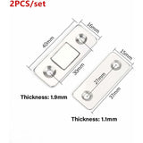 Darrahopens Home & Garden > DIY > Door Hardware Magnetic Cabinet Door Catches 4-Pack, 8-Pack, Self-Adhesive Stainless Steel Magnet Lock for Kitchen Cabinet Drawer Compatible with Various Brands