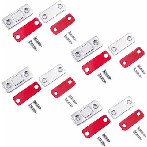 Darrahopens Home & Garden > DIY > Door Hardware Magnetic Cabinet Door Catches 4-Pack, 8-Pack, Self-Adhesive Stainless Steel Magnet Lock for Kitchen Cabinet Drawer Compatible with Various Brands